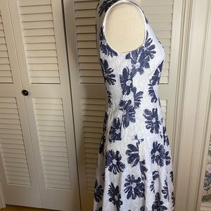 Tommy Hilfiger navy blue and white floral dress size 2